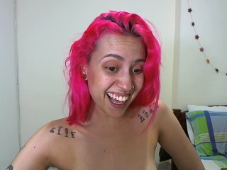 Φωτογραφίες floracat Hi! 10 if you think i am pretty! #pinkhair #cum #wet #hot #tattoos #hitachi #skinny #bigeyes #smalltits